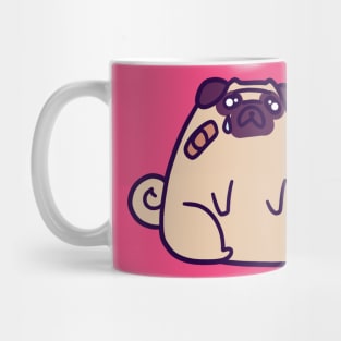 Sad Hurt Pug Mug